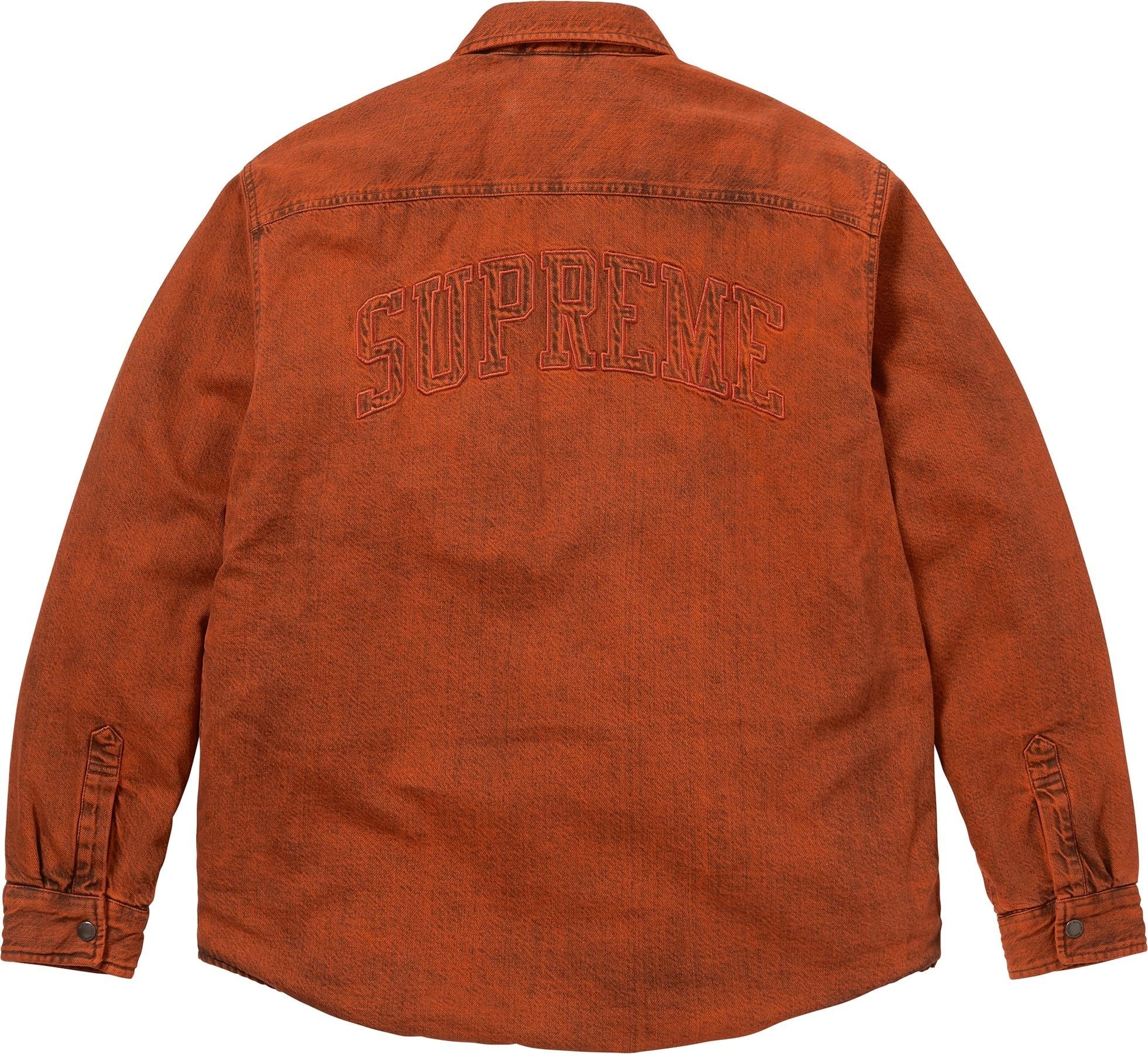 Shearling Lined Denim Work Shirt view 12